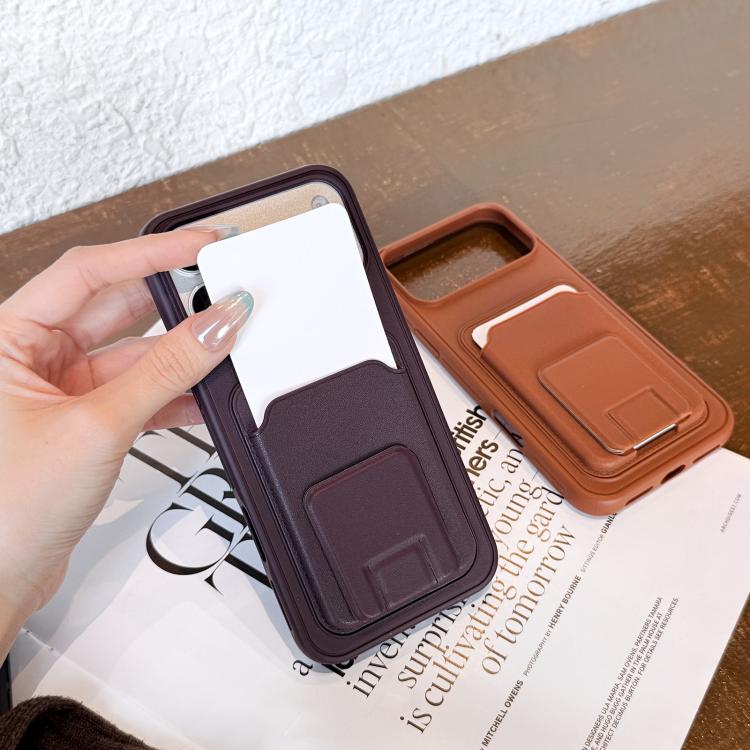 Square Folding Card Bag Holder Phone Case, For iPhone 14 Plus, For iPhone 14, For iPhone 14 Pro, For iPhone 14 Pro Max, For iPhone 13 Pro Max, For iPhone 13 Pro
