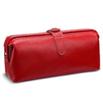 Convenient Washing Genuine Leather Makeup Tool Storage Bag