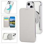 Ultra-thin Rotation Holder Magnetic Plating Vegan Leather Phone Case, For iPhone 16 Pro, For iPhone 16 Plus, For iPhone 16, For iPhone 15 Pro Max, For iPhone 15 Pro, For iPhone 15 Plus / 14 Plus