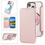 Ultra-thin Rotation Holder Magnetic Plating Vegan Leather Phone Case, For iPhone 15, For iPhone 14 / 13, For iPhone 14 Pro, For iPhone 14 Pro Max, For iPhone 13 Pro Max, For iPhone 13 Pro