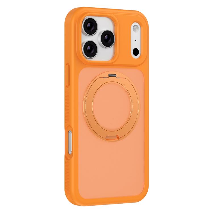 Skin-friendly Anti-Stain Rotating Holder Magnetic Armor Phone Case, For iPhone 17 Pro Max, For iPhone 17 Pro