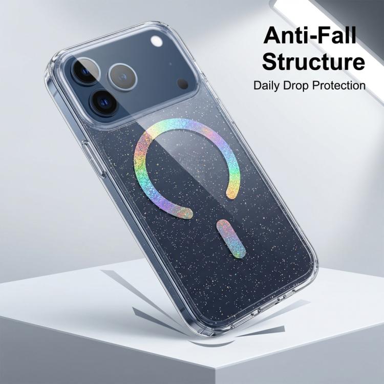 Glitter Magnetic TPU Phone Case, For iPhone 18 Pro / 17 Pro, For iPhone 18 Pro Max / 17 Pro Max