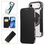 Ultra-thin Magnetic Plating Vegan Leather Phone Case, For iPhone 17 Pro Max, For iPhone 17 Pro, For iPhone 17, For iPhone Air, For iPhone 16e, For iPhone 16 Pro Max