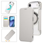 Ultra-thin Magnetic Plating Vegan Leather Phone Case, For iPhone 17 Pro Max, For iPhone 17 Pro, For iPhone 17, For iPhone Air, For iPhone 16e, For iPhone 16 Pro Max
