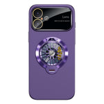 Glaze PC Camera Window Gyro Kickstand Magnetic Phone Case, For iPhone 16 Plus, For iPhone 16, For iPhone 15 Pro Max, For iPhone 15 Pro, For iPhone 15 Plus, For iPhone 15