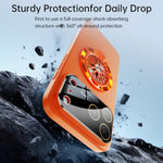Glaze PC Camera Window Gyro Kickstand Magnetic Phone Case, For iPhone 13, For iPhone 12, For iPhone 12 Pro Max, For iPhone 12 Pro, For iPhone 11 Pro Max, For iPhone 11