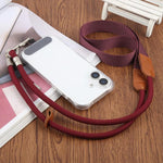 Polyester Rope Spliced Adjustable Crossbody Phone Lanyard