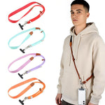 Polyester Rope Spliced Adjustable Crossbody Phone Lanyard