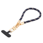 Gold-Tone Buckle Short Phone Lanyard Wrist Strap