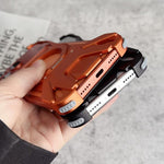 Racing Car Metal Frameless 360 Rotation Holder Magnetic Phone Case, For iPhone 17 Pro Max, For iPhone 17 Pro