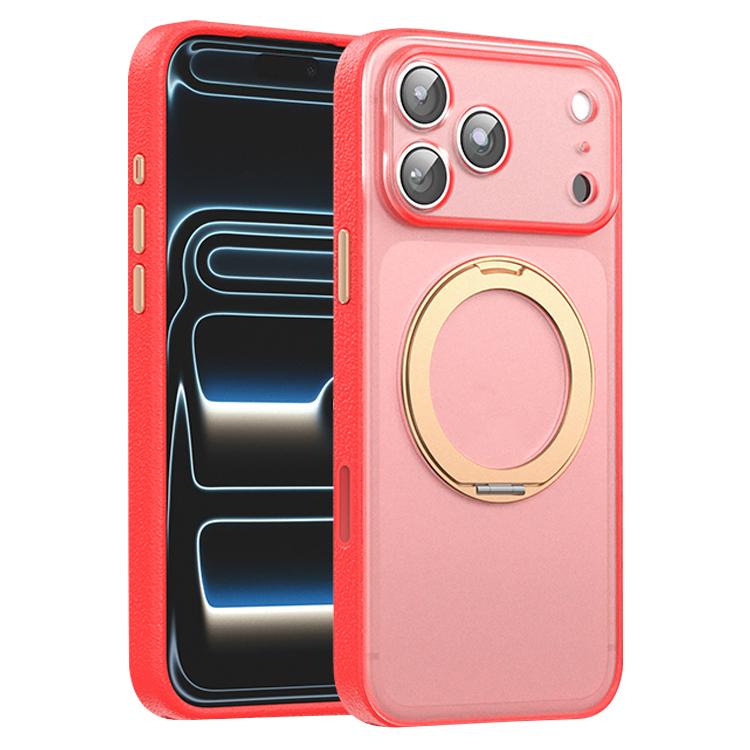 Vegan Leather Magnetic Phone Case with 360 Degrees Rotating Stand, For iPhone 17 Pro Max, For iPhone 17 Pro, For iPhone 17