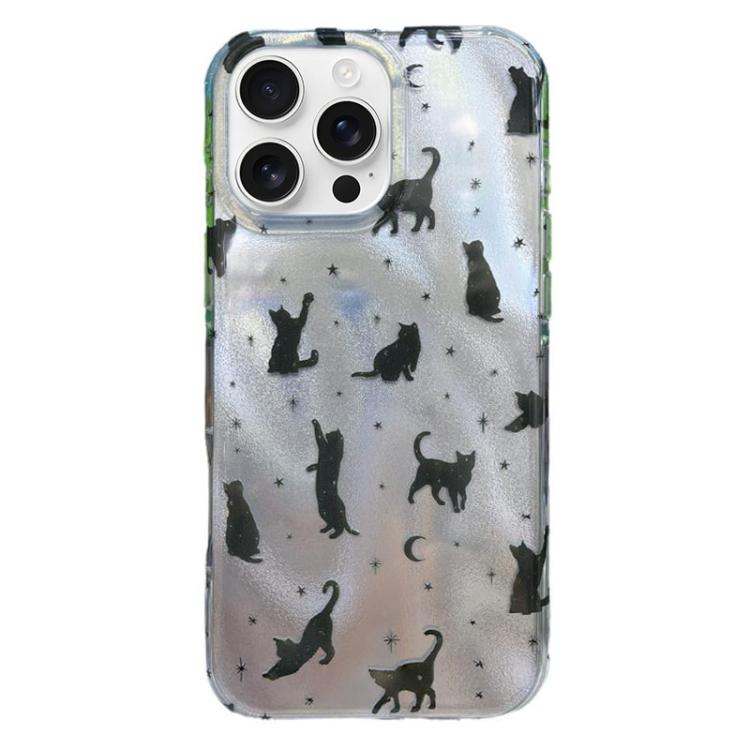 Rounded Edge IMD Pattern TPU Phone Case, For iPhone 16 Pro Max, For iPhone 16 Pro, For iPhone 16