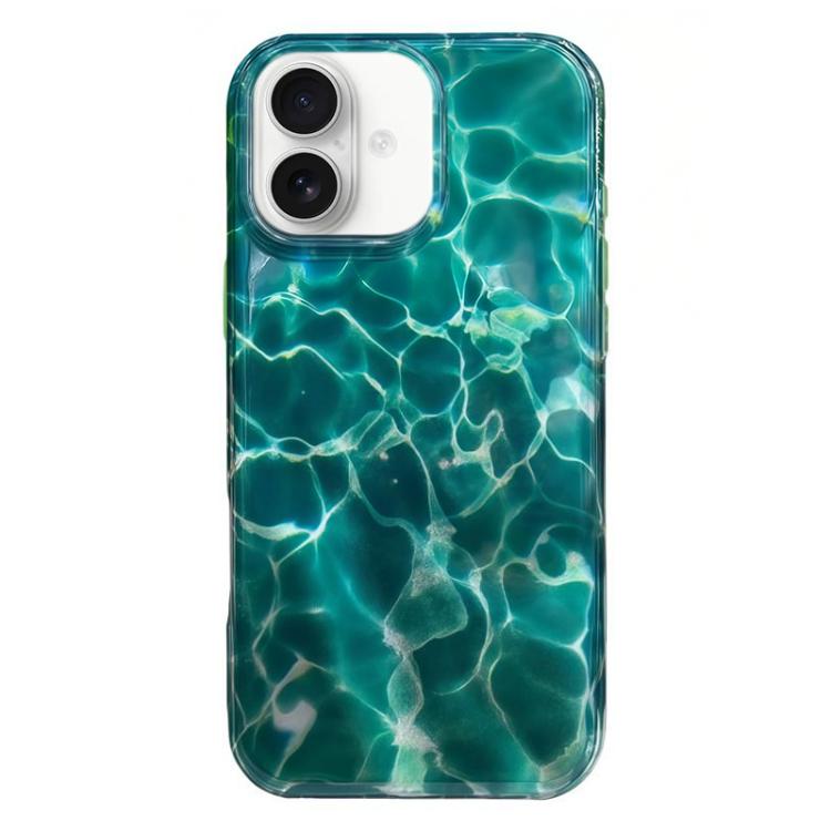 Rounded Edge IMD Pattern TPU Phone Case, For iPhone 16 Pro Max, For iPhone 16 Pro, For iPhone 16