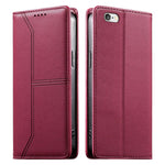 Stitched Line Magnetic RFID Vegan Leather Phone Case, For iPhone X / XS, For iPhone XR, For iPhone XS Max, For iPhone 8 Plus / 7 Plus