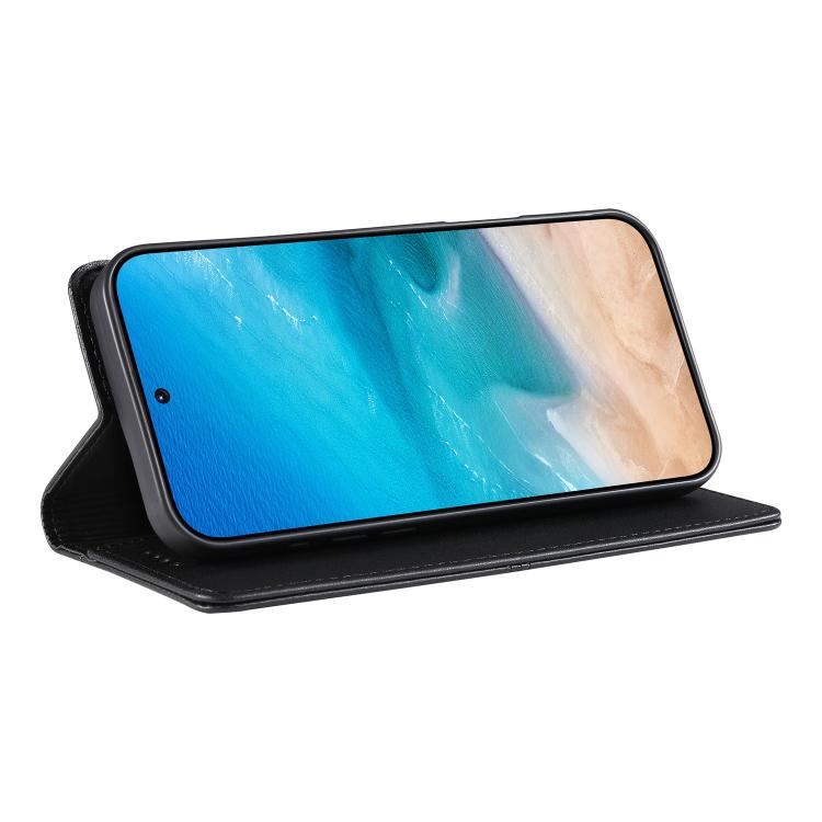 Stitched Line Magnetic RFID Vegan Leather Phone Case, For iPhone X / XS, For iPhone XR, For iPhone XS Max, For iPhone 8 Plus / 7 Plus