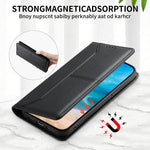 Stitched Line Magnetic RFID Vegan Leather Phone Case, For iPhone X / XS, For iPhone XR, For iPhone XS Max, For iPhone 8 Plus / 7 Plus