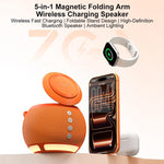 ZGA WX08 Multifunctional Bluetooth Speaker 15W Wireless Phone Watch Charger, WX08
