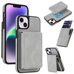 Retro Faux Leather Detachable Spring Loaded Card Bag Magnetic RFID Phone Case, For iPhone 17e / 16e, For iPhone 17 Pro Max, For iPhone 17 Pro, For iPhone 15 Plus, For iPhone 15, For iPhone 14 Plus, For iPhone 14 / 13, For iPhone 12 / 12 Pro