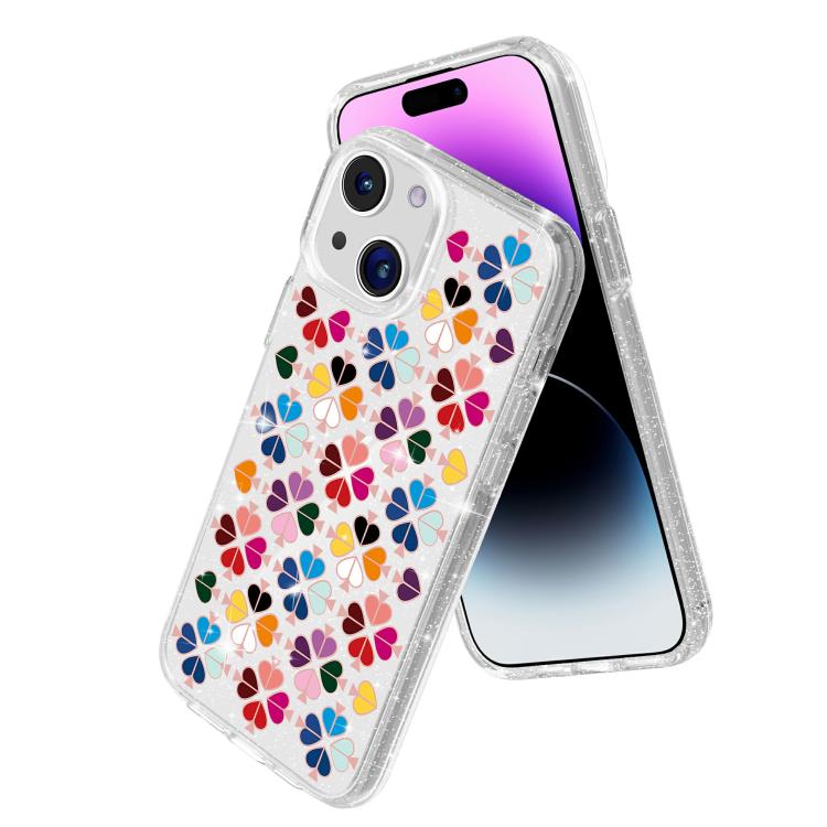 Glittering Crystal Red Heart Pattern Phone Case, For iPhone 15, For iPhone 14 Plus, For iPhone 14, For iPhone 14 Pro, For iPhone 14 Pro Max, For iPhone 13 Pro Max, For iPhone 13 Pro, For iPhone 13