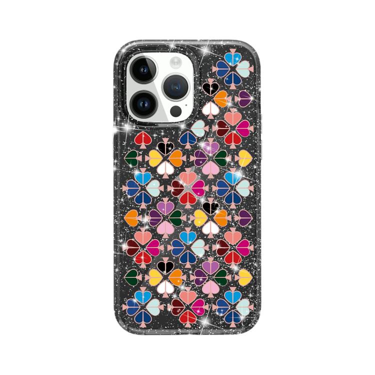 Glittering Crystal Red Heart Pattern Phone Case, For iPhone 15, For iPhone 14 Plus, For iPhone 14, For iPhone 14 Pro, For iPhone 14 Pro Max, For iPhone 13 Pro Max, For iPhone 13 Pro, For iPhone 13