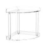 Double Layered Clear Acrylic Corner Storage Rack Desktop Organizer