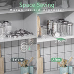Transparent Acrylic Mason Jar Lid Storage Rack, 70mm Regular Mouth, 86mm Regular Mouth, 70mm and 86mm 2pcs/Pack