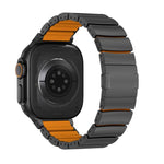 Magnetic Clasp One Beads Silicone Titanium Alloy Watch Band, For Apple Watch 46mm / 49mm / 45mm / 44mm, For Apple Watch 42mm / 41mm / 40mm / 38mm