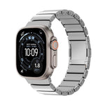 Magnetic Clasp One Beads Silicone Titanium Alloy Watch Band, For Apple Watch 46mm / 49mm / 45mm / 44mm, For Apple Watch 42mm / 41mm / 40mm / 38mm