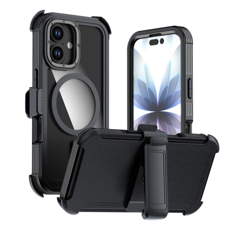 Acrylic Full Coverage Magnetic Phone Case with Back Clip, For iPhone 17 Pro Max, For iPhone 17 Pro, For iPhone 17, For iPhone Air, For iPhone 16 Pro Max, For iPhone 16 Pro
