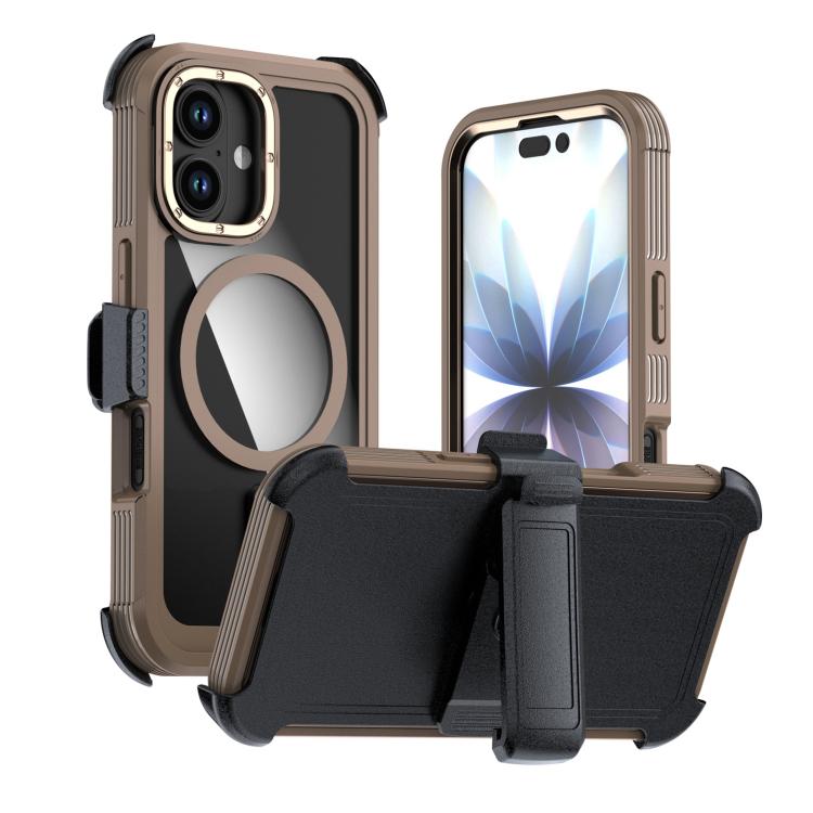 Acrylic Full Coverage Magnetic Phone Case with Back Clip, For iPhone 17 Pro Max, For iPhone 17 Pro, For iPhone 17, For iPhone Air, For iPhone 16 Pro Max, For iPhone 16 Pro