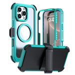 Acrylic Full Coverage Magnetic Phone Case with Back Clip, For iPhone 17 Pro Max, For iPhone 17 Pro, For iPhone 17, For iPhone Air, For iPhone 16 Pro Max, For iPhone 16 Pro