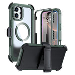 Acrylic Full Coverage Magnetic Phone Case with Back Clip, For iPhone 16 Plus, For iPhone 16, For iPhone 15 Pro Max, For iPhone 15 Pro, For iPhone 15 Plus / 14 Plus, For iPhone 15