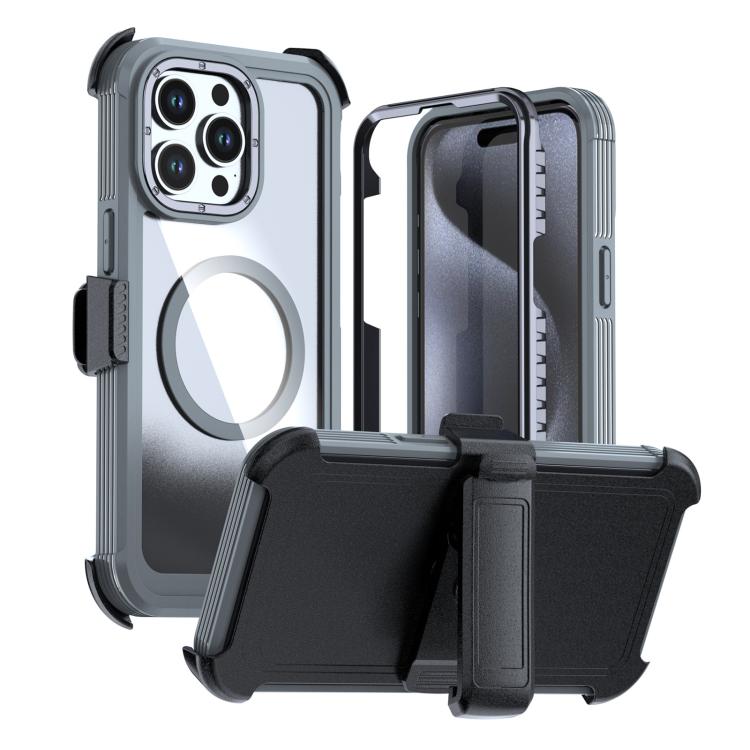 Acrylic Full Coverage Magnetic Phone Case with Back Clip, For iPhone 16 Plus, For iPhone 16, For iPhone 15 Pro Max, For iPhone 15 Pro, For iPhone 15 Plus / 14 Plus, For iPhone 15