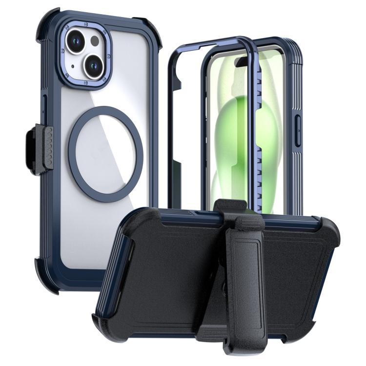 Acrylic Full Coverage Magnetic Phone Case with Back Clip, For iPhone 16 Plus, For iPhone 16, For iPhone 15 Pro Max, For iPhone 15 Pro, For iPhone 15 Plus / 14 Plus, For iPhone 15