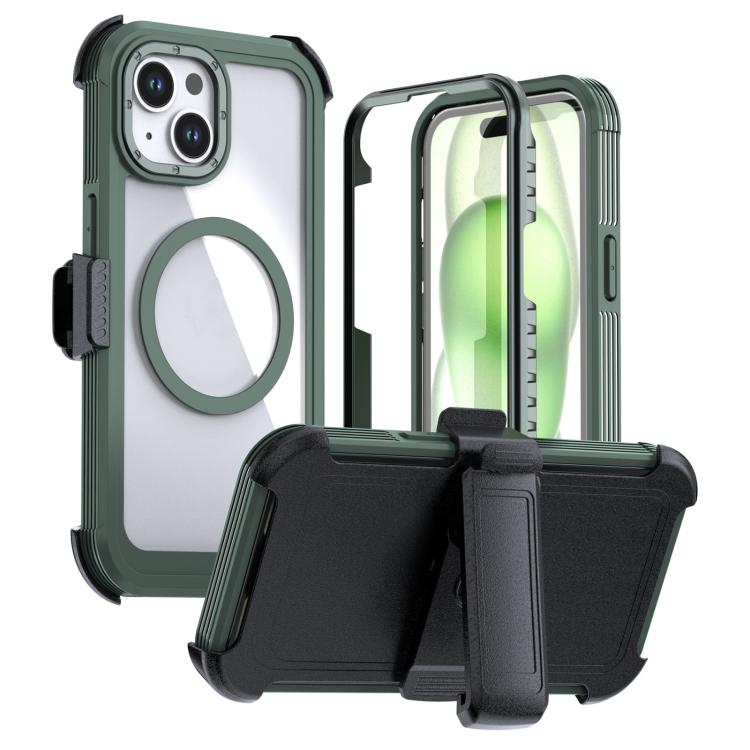 Acrylic Full Coverage Magnetic Phone Case with Back Clip, For iPhone 16 Plus, For iPhone 16, For iPhone 15 Pro Max, For iPhone 15 Pro, For iPhone 15 Plus / 14 Plus, For iPhone 15