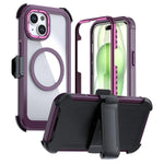 Acrylic Full Coverage Magnetic Phone Case with Back Clip, For iPhone 14 / 13, For iPhone 14 Pro, For iPhone 14 Pro Max, For iPhone 13 Pro Max, For iPhone 13 Pro, For iPhone 12 / 12 Pro