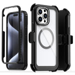 Acrylic Full Coverage Magnetic Phone Case with Back Clip, For iPhone 14 / 13, For iPhone 14 Pro, For iPhone 14 Pro Max, For iPhone 13 Pro Max, For iPhone 13 Pro, For iPhone 12 / 12 Pro