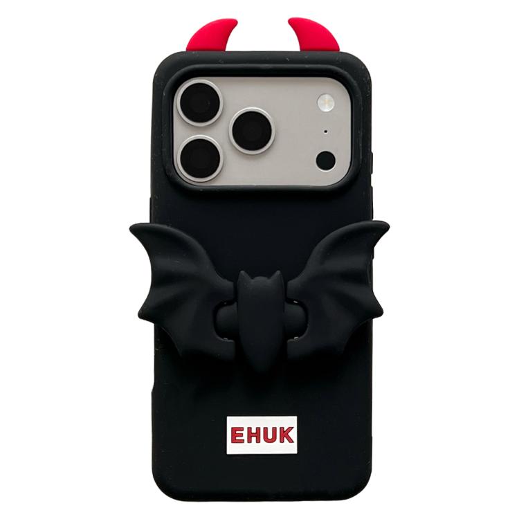 Bat Holder Silicone Phone Case, For iPhone 18 Pro / 17 Pro, For iPhone 18 Pro Max / 17 Pro Max, For iPhone 17, For iPhone 16 Pro Max, For iPhone 16 Pro, For iPhone 16 Plus, For iPhone 16, For iPhone 15 Pro Max, For iPhone 15 Pro, For iPhone 15 Plus    ...