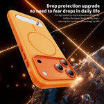 Two-colors Imitation Original Magnetic Phone Case with Holder, For iPhone 18 Pro / 17 Pro, For iPhone 18 Pro Max / 17 Pro Max