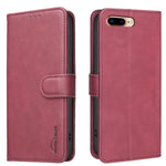 Solid Color Calfskin Texture RFID Vegan Leather Phone Case, For iPhone XS Max, For iPhone 6 Plus/7 Plus/8 Plus, For iPhone 6 / 7 / 8