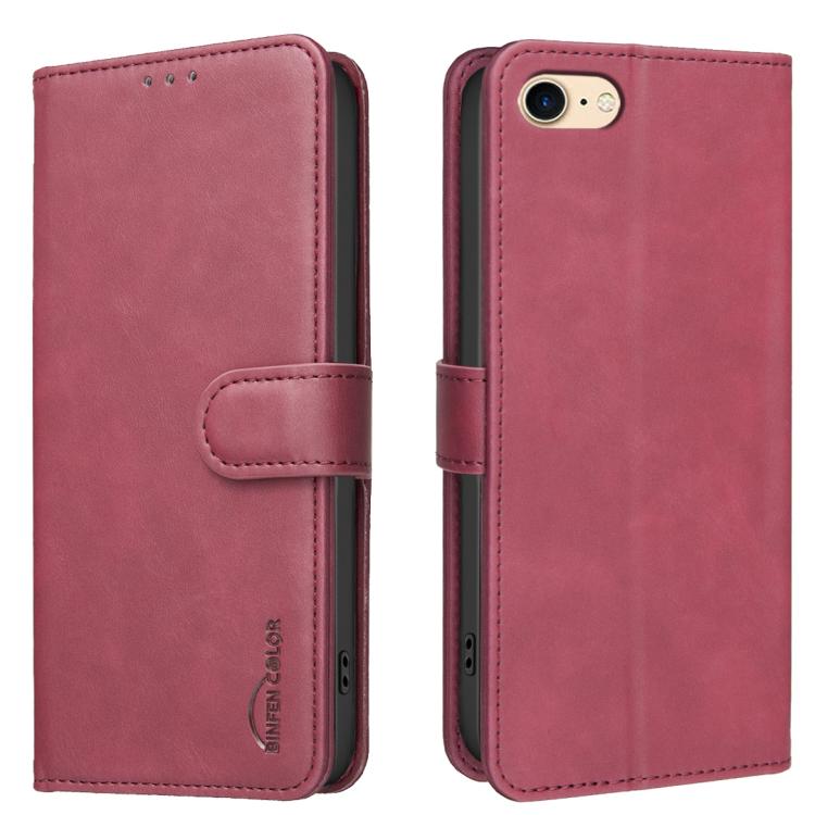 Solid Color Calfskin Texture RFID Vegan Leather Phone Case, For iPhone XS Max, For iPhone 6 Plus/7 Plus/8 Plus, For iPhone 6 / 7 / 8