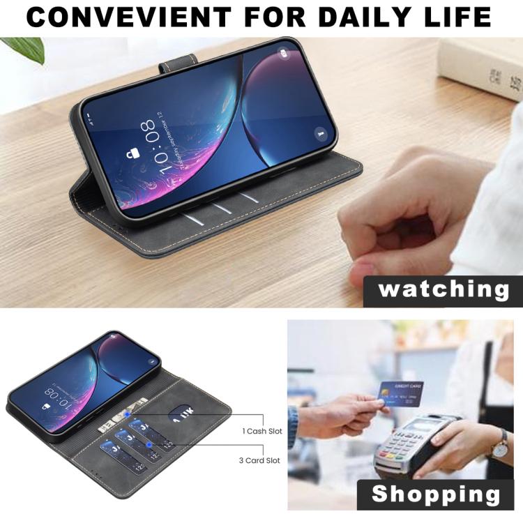 Solid Color Calfskin Texture RFID Vegan Leather Phone Case, For iPhone 13 Pro Max, For iPhone 13 Pro, For iPhone 12, For iPhone 12 Pro Max, For iPhone 11 Pro Max, For iPhone 11, For iPhone 11 Pro, For iPhone XR