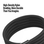 DUX DUCIS WLCM Series 27W Type-C to 8 Pin Transparent Gradient Braided Data Cable, Length: 1m, Type-C to 8 Pin