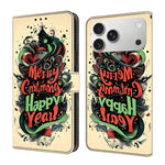 Crystal-Like Painted Vegan Leather Phone Case, For iPhone 17e / 16e, For iPhone 17 Pro Max, For iPhone 17 Pro, For iPhone 17