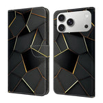 Crystal-Like Painted Vegan Leather Phone Case, For iPhone 17e / 16e, For iPhone 17 Pro Max, For iPhone 17 Pro, For iPhone 17