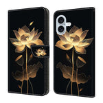 Crystal-Like Painted Vegan Leather Phone Case, For iPhone 17e / 16e, For iPhone 17 Pro Max, For iPhone 17 Pro, For iPhone 17