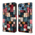 Crystal-Like Painted Vegan Leather Phone Case, For iPhone 15 Pro Max, For iPhone 15 Pro, For iPhone 14 / 13, For iPhone 14 Pro