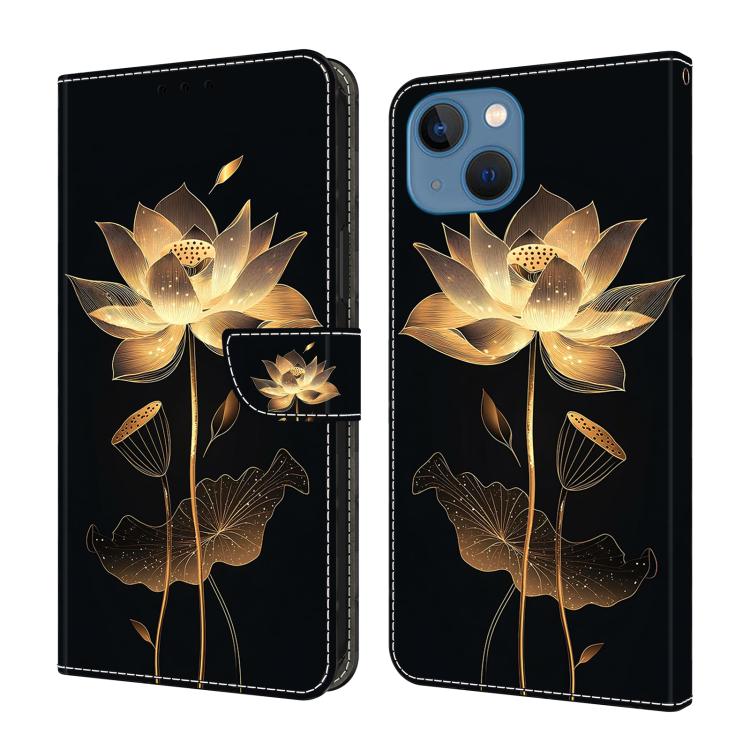 Crystal-Like Painted Vegan Leather Phone Case, For iPhone 15 Pro Max, For iPhone 15 Pro, For iPhone 14 / 13, For iPhone 14 Pro