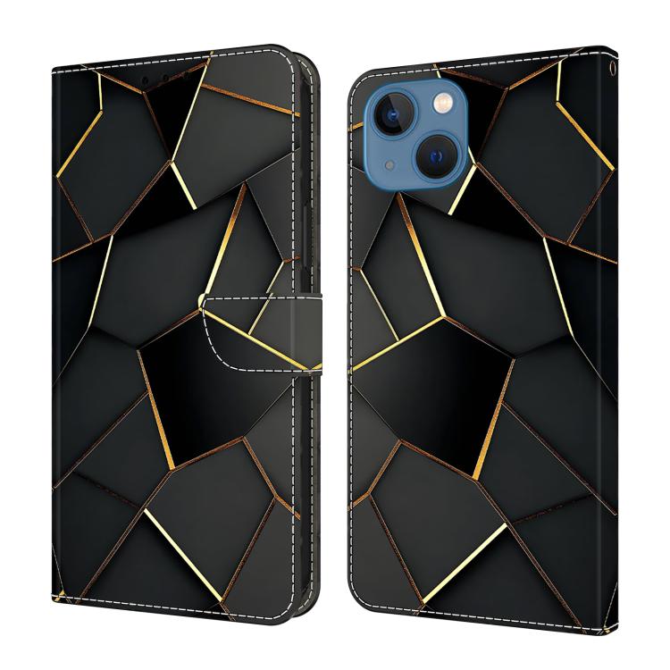 Crystal-Like Painted Vegan Leather Phone Case, For iPhone 15 Pro Max, For iPhone 15 Pro, For iPhone 14 / 13, For iPhone 14 Pro