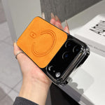 Fine Hole Lambskin Magnetic Phone Case, For iPhone 17 Pro Max, For iPhone 17 Pro